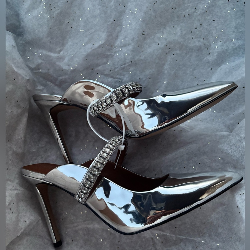 KURT GEIGER LONDON NWOT Women's Duke Pointed Toe Embellished High Heel Pumps - Picture 3 of 6